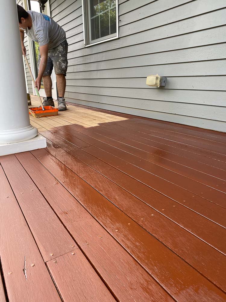 Exterior Deck Staining – Medfield, MA